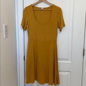 Old Navy Scoop Neck Mustard dress